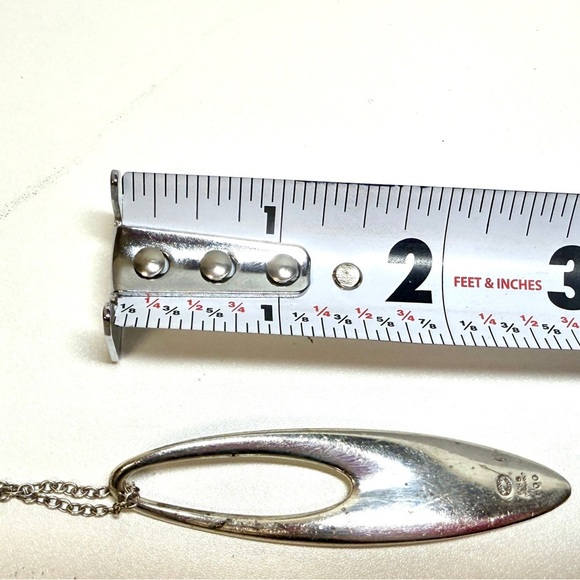 Georg Jensen Zephyr #500 925 pendant with GJ chain AND cord by Regitze Overgaard - Picture 6 of 16